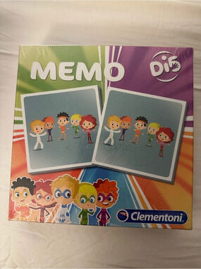 Clementoni Di5 Memo Game Disney Memory Game Green & Purple